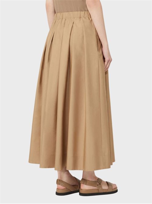Long A-line skirt in cotton poplin S' MAX MARA | 2619101043600022